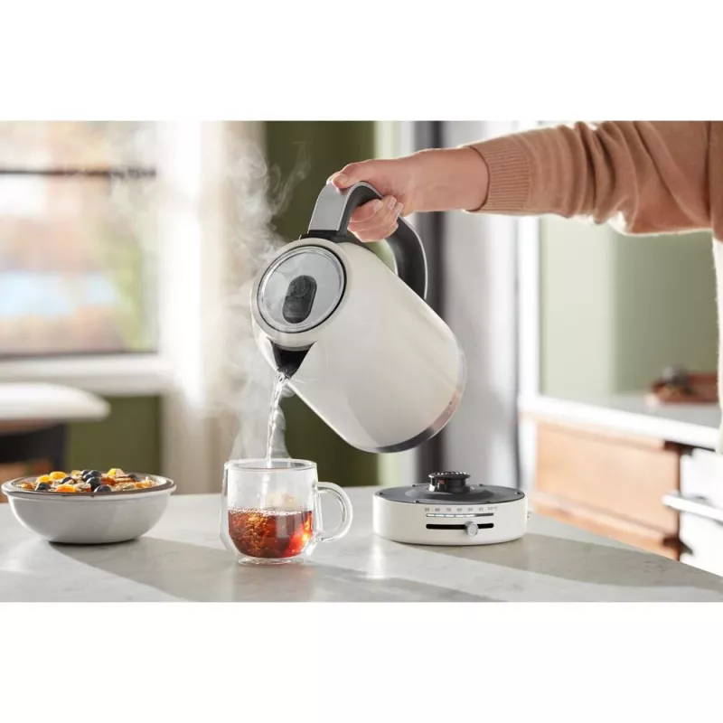 KitchenAid 5KEK1701EPL hervidor eléctrico 1,7 l 2400 W negro, acero inoxidable, blanco