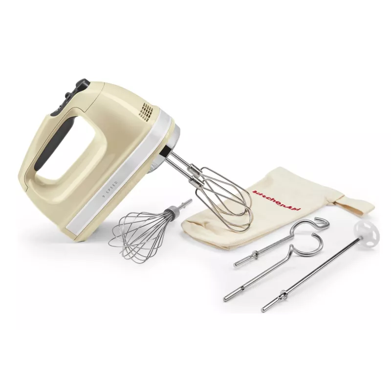 KitchenAid 5KHM9212EAC batidora de mano 85 W crema, plata