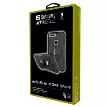 Sandberg ActionCase para iPhone X/XS, Funda, Apple, iPhone X, Negro