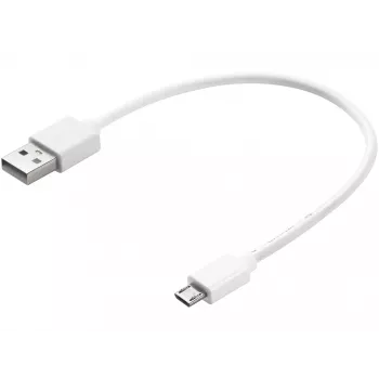 Sandberg Cable MicroUSB de sincronización/carga 0,2 m, 0,2 m, USB A, Micro-USB B, USB 2.0, Blanco