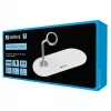 Sandberg Cargador inalámbrico 3en1, Interior, USB, Carga inalámbrica, 0,8 m, Plata, Blanco