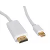 Sandberg MiniDP 1.2 > HDMI 4K 2m, 2 m, Mini DisplayPort, HDMI, Conector macho, Conector macho, Blanco