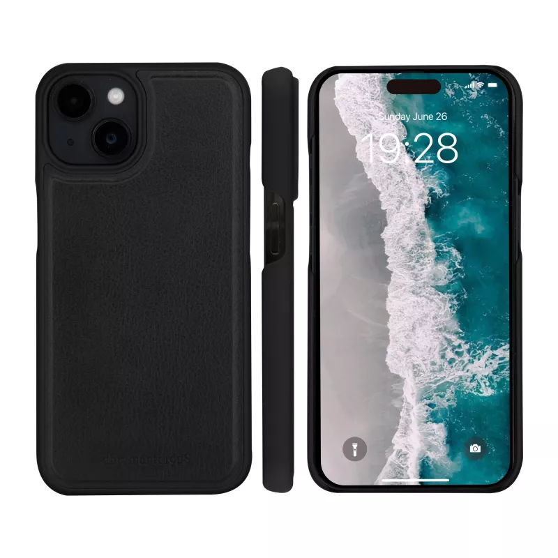 dbramante1928 Stockholm – iPhone 17e/16e/15/14/13 – negro, funda tipo cartera, Apple, iPhone 17e/16e/15/14/13, negro