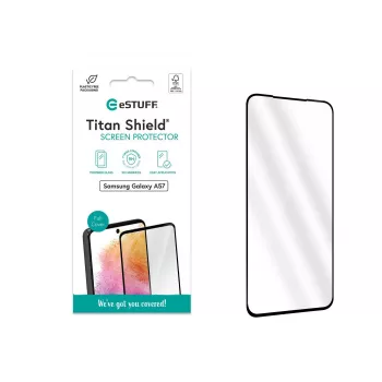 eSTUFF Samsung Galaxy A57 Protector de pantalla. Cobertura total de cristal templado. Titan Shield 1 ud.