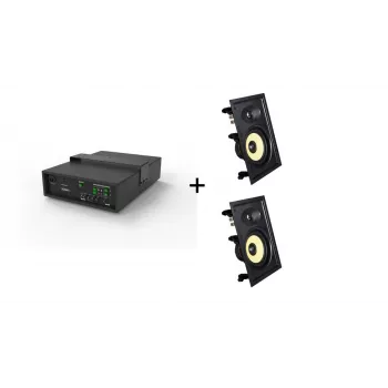 Vivolink Audiopack Subwoofer + 2 x Altavoces empotrables Premium (oferta de pack limitado) Negro Cableado 110 W