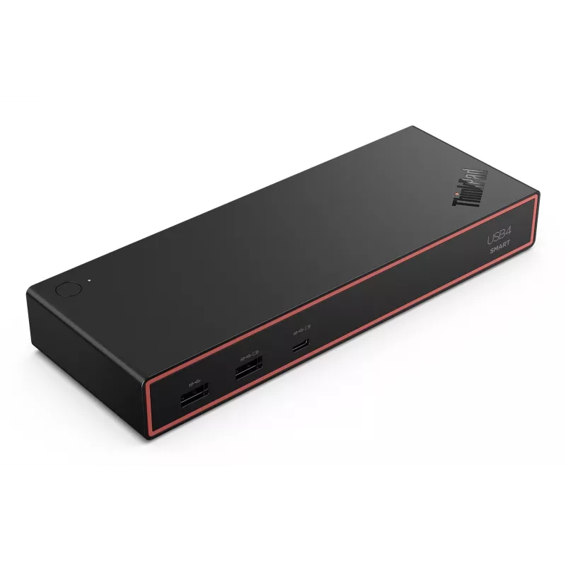 Lenovo ThinkPad USB4 Smart Dock 5500 con fuente de alimentación de 135W, Cableado, Negro