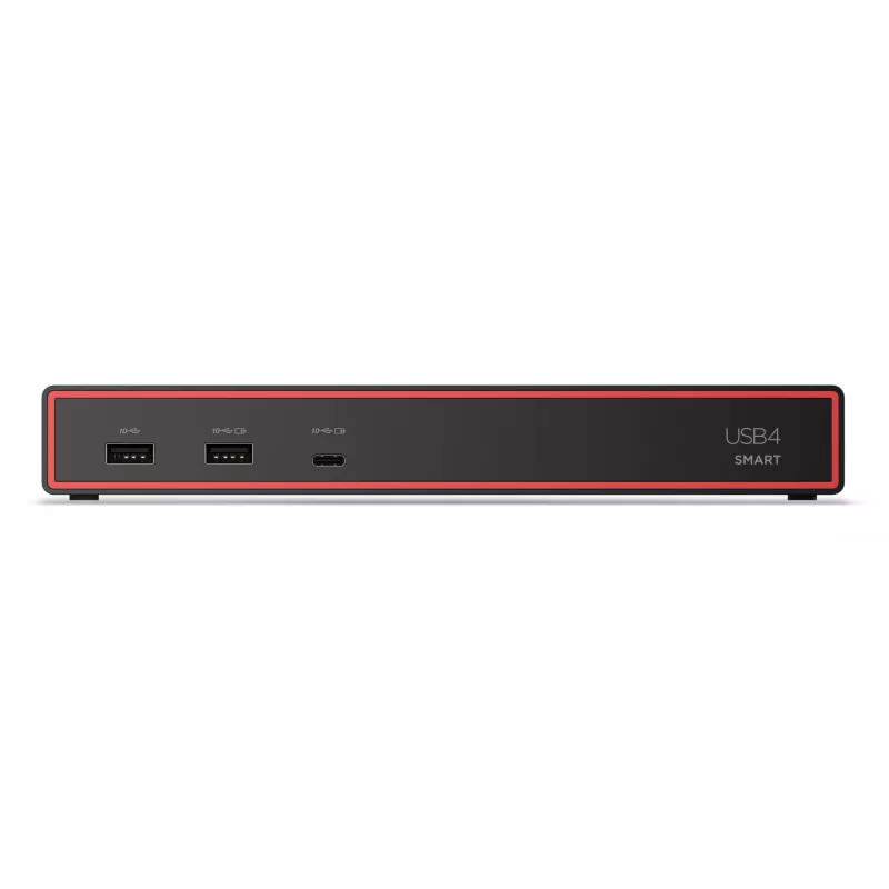Lenovo ThinkPad USB4 Smart Dock 5500 con fuente de alimentación de 135W Cableado Negro