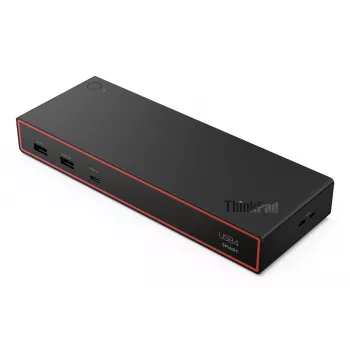 Lenovo ThinkPad USB4 Smart Dock 5500 con adaptador de 135W Cableado Negro