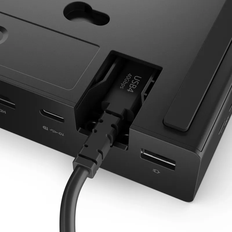 Lenovo ThinkPad USB4 Smart Dock 5500 con adaptador de 135W Cableado Negro