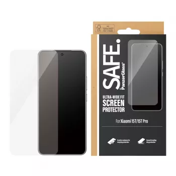PanzerGlass SAFE. by ® Protector de pantalla Xiaomi 15T | 15T Pro | Ultra-Wide Fit