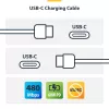 StarTech.com Pack de 2 cables de carga USB-C de 1 m (3,3 ft) blancos, Cable USB-C, Cable de carga para portátil USB 2.0 Type-C, 60 W 3 A Power Delivery, Funda de TPE, Cable de transferencia de datos USB-C, M/M