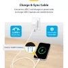 StarTech.com Pack de 2 cables de carga USB-C de 1 m (3,3 ft) blancos, Cable USB-C, Cable de carga para portátil USB 2.0 Type-C, 60 W 3 A Power Delivery, Funda de TPE, Cable de transferencia de datos USB-C, M/M