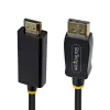 StarTech.com Cable adaptador DisplayPort a HDMI de 2 m con conectores con agarre, 4K 60Hz, HDR, Convertidor de vídeo DP a HDMI unidireccional, DP de sobremesa a monitor HDMI