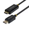 StarTech.com Cable adaptador DisplayPort a HDMI de 2 m con conectores con agarre, 4K 60Hz, HDR, Convertidor de vídeo DP a HDMI unidireccional, DP de sobremesa a monitor HDMI