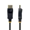 StarTech.com Cable adaptador DisplayPort a HDMI de 2 m con conectores con agarre, 4K 60Hz, HDR, Convertidor de vídeo DP a HDMI unidireccional, DP de sobremesa a monitor HDMI