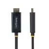 StarTech.com Cable adaptador DisplayPort a HDMI de 2 m con conectores con agarre, 4K 60Hz, HDR, Convertidor de vídeo DP a HDMI unidireccional, DP de sobremesa a monitor HDMI