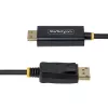 StarTech.com Cable adaptador DisplayPort a HDMI de 2 m con conectores con agarre, 4K 60Hz, HDR, Convertidor de vídeo DP a HDMI unidireccional, DP de sobremesa a monitor HDMI