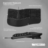 Incase Designed by Microsoft Teclado ergonómico Office USB QWERTY Negro