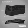 Incase Designed by Microsoft Teclado ergonómico Office USB QWERTY Negro