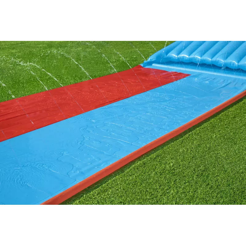 Bestway H2OGO! Tobogán acuático doble con rampa Tsunami Splash 4,88 m