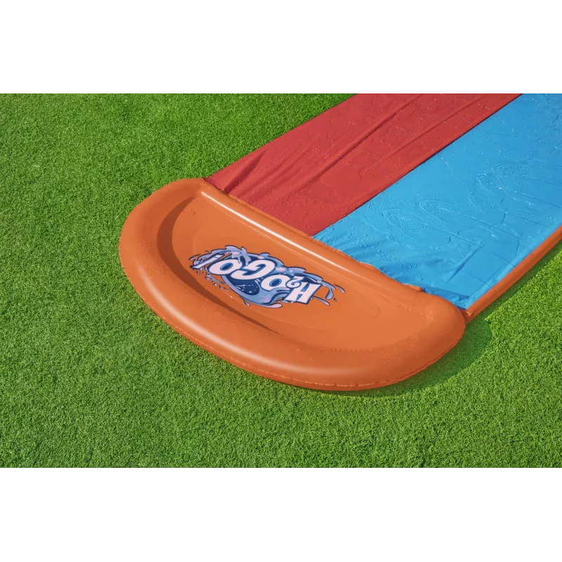 Bestway H2OGO! Tobogán acuático doble con rampa Tsunami Splash 4,88 m