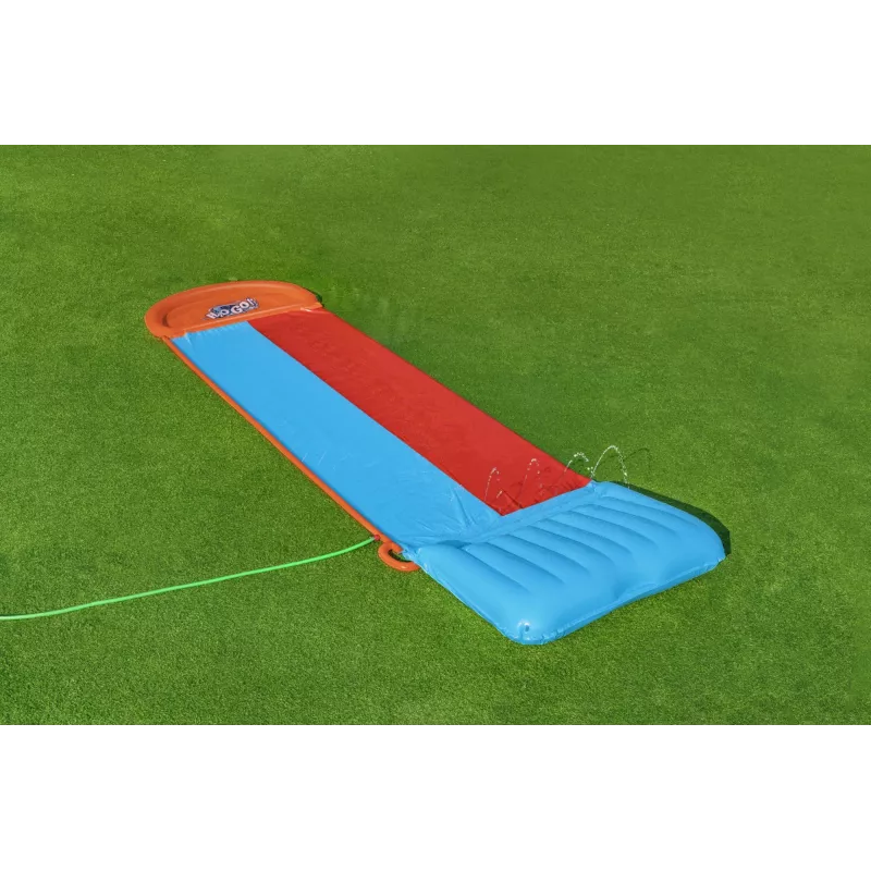 Bestway H2OGO! Tobogán acuático doble con rampa Tsunami Splash 4,88 m