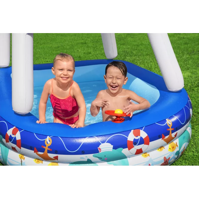Bestway Hydro-Force Rapid Rider II Flotador doble para río, Multicolor, Flotador, Estampado, Niño/Niña, 180 kg, 2 personas