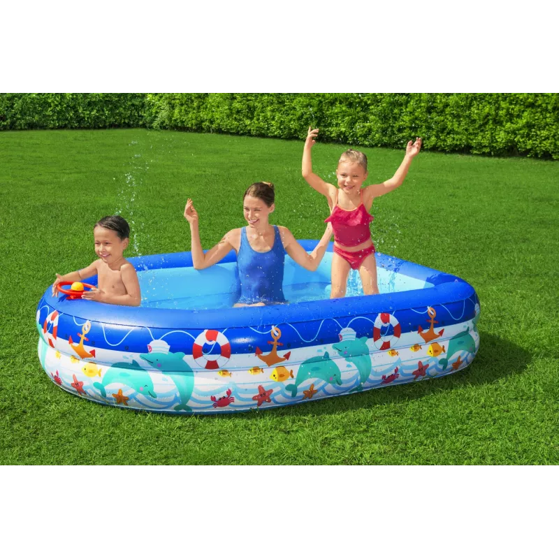 Bestway Hydro-Force Rapid Rider II Flotador doble para río, Multicolor, Flotador, Estampado, Niño/Niña, 180 kg, 2 personas