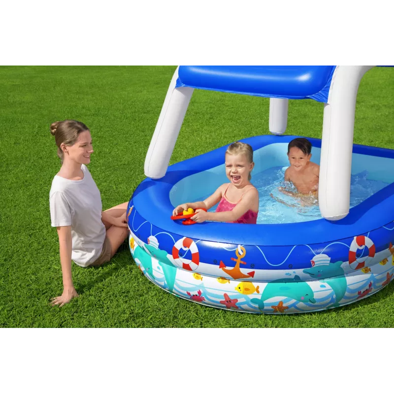 Bestway Hydro-Force Rapid Rider II Flotador doble para río, Multicolor, Flotador, Estampado, Niño/Niña, 180 kg, 2 personas