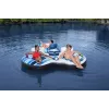 Bestway Hydro-Force Rapid Rider II flotador doble para río, multicolor, flotador, estampado, niño/niña, 180 kg, 2 personas