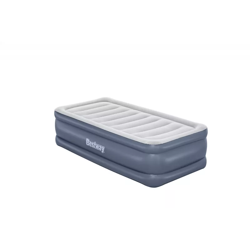Bestway Tritech colchón de aire Twin con bomba AC integrada y revestimiento antimicrobiano 1,91 m x 97 cm x 51 cm