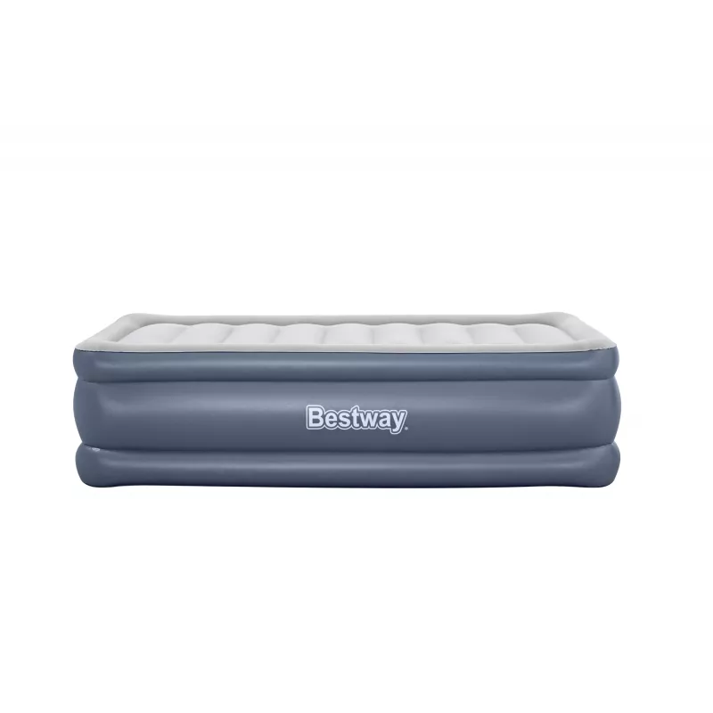 Bestway Tritech colchón de aire Twin con bomba AC integrada y revestimiento antimicrobiano 1,91 m x 97 cm x 51 cm