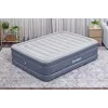 Bestway Tritech colchón de aire Queen con bomba AC integrada y revestimiento antimicrobiano 2,03 m x 1,52 m x 51 cm