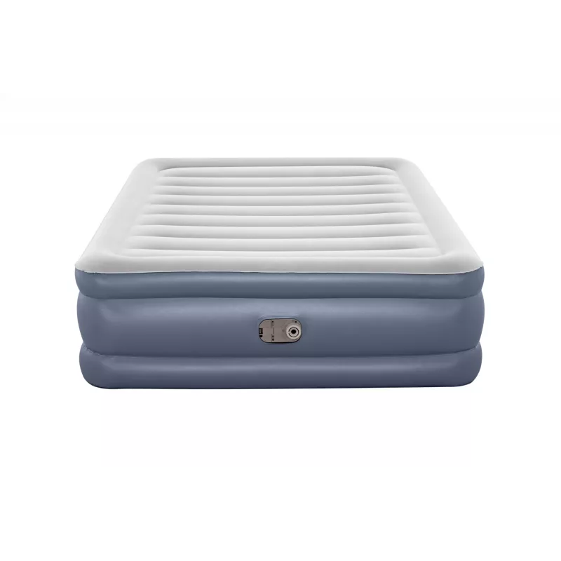 Bestway Tritech colchón de aire Queen con bomba AC integrada y revestimiento antimicrobiano 2,03 m x 1,52 m x 51 cm
