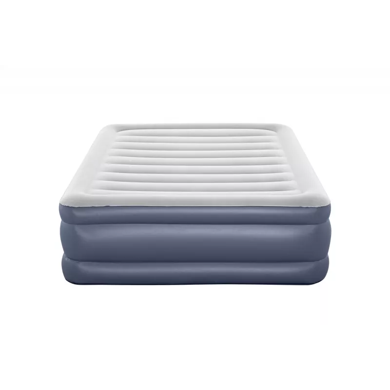 Bestway Tritech colchón de aire Queen con bomba AC integrada y revestimiento antimicrobiano 2,03 m x 1,52 m x 51 cm