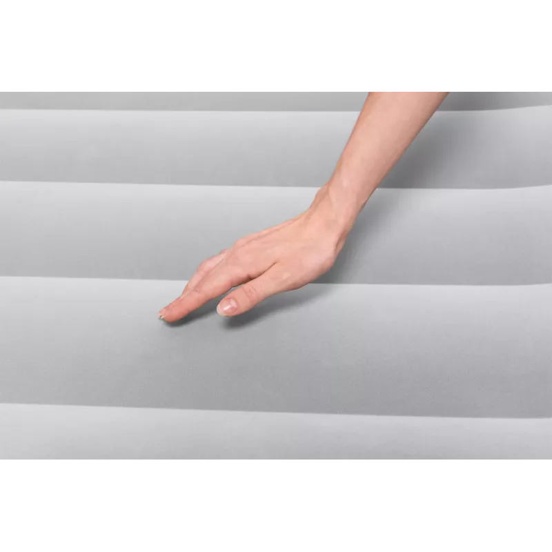 Colchón de aire Bestway Tritech SleekFlow con cabecera Queen, bomba AC integrada y recubrimiento antimicrobiano 2,26 m x 1,52 m x 84 cm