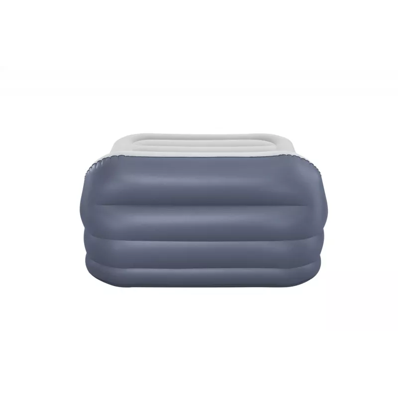 Colchón de aire Bestway Tritech SleekFlow con cabecera Queen, bomba AC integrada y recubrimiento antimicrobiano 2,26 m x 1,52 m x 84 cm