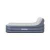 Colchón de aire Bestway Tritech SleekFlow con cabecera Queen, bomba AC integrada y recubrimiento antimicrobiano 2,26 m x 1,52 m x 84 cm