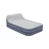 Colchón de aire Bestway Tritech SleekFlow con cabecera Queen, bomba AC integrada y recubrimiento antimicrobiano 2,26 m x 1,52 m x 84 cm