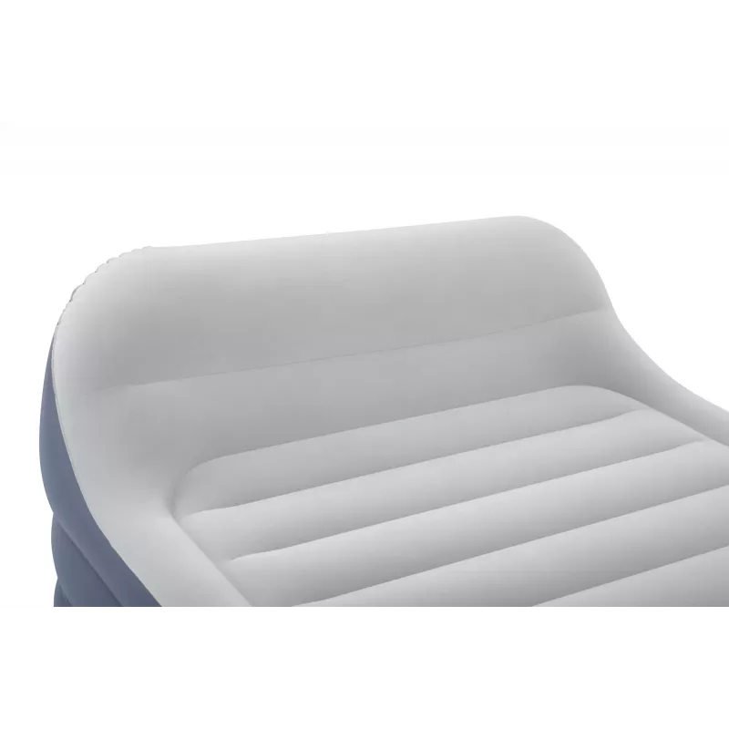 Colchón de aire Bestway Tritech SleekFlow con cabecera Queen, bomba AC integrada y recubrimiento antimicrobiano 2,26 m x 1,52 m x 84 cm