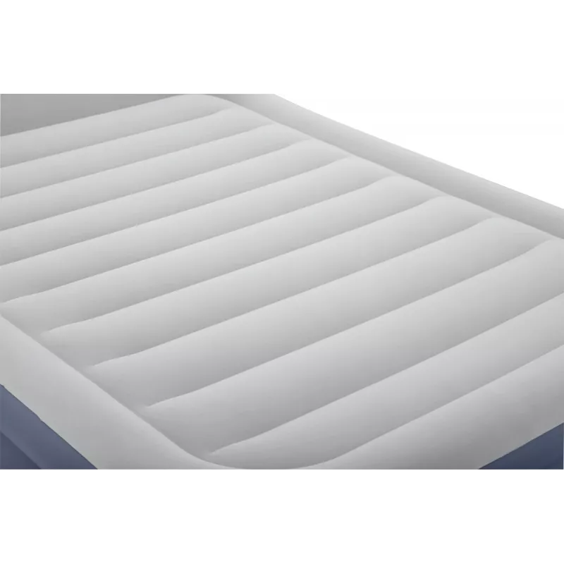 Colchón de aire Bestway Tritech SleekFlow con cabecera Queen, bomba AC integrada y recubrimiento antimicrobiano 2,26 m x 1,52 m x 84 cm