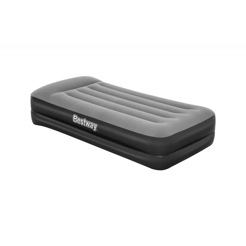 Bestway Tritech Colchón hinchable Twin con bomba AC integrada y recubrimiento antimicrobiano 1,91 m x 97 cm x 46 cm