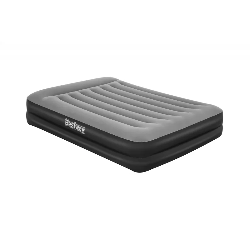 Bestway Tritech Colchón hinchable Queen con bomba AC integrada y recubrimiento antimicrobiano 2,03 m x 1,52 m x 46 cm