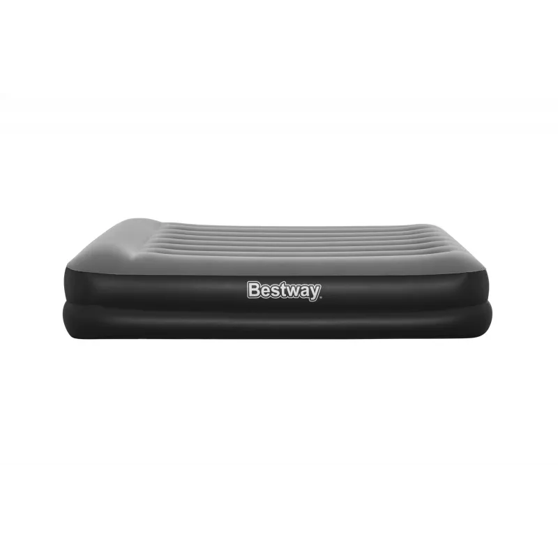 Bestway Tritech Colchón hinchable Queen con bomba AC integrada y recubrimiento antimicrobiano 2,03 m x 1,52 m x 46 cm