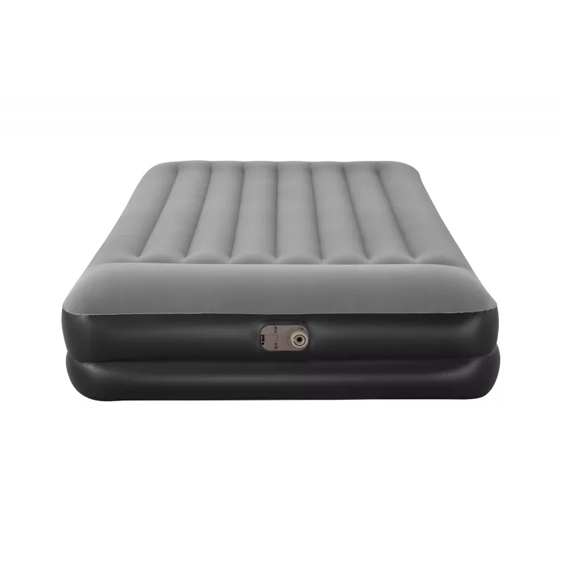 Bestway Tritech Colchón hinchable Queen con bomba AC integrada y recubrimiento antimicrobiano 2,03 m x 1,52 m x 46 cm