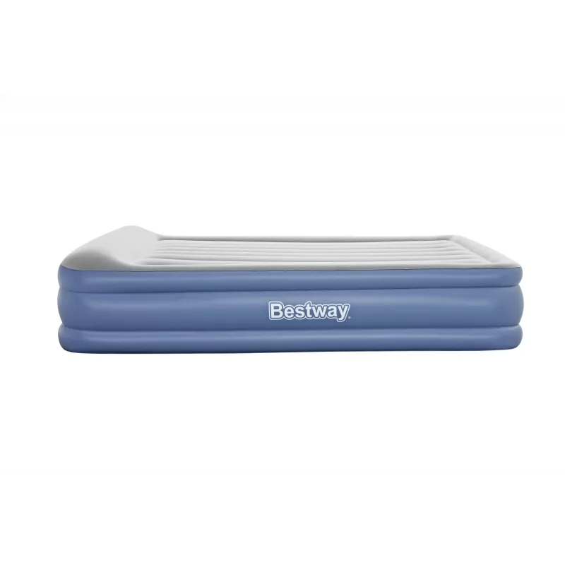 Bestway Tritech Cama hinchable Queen con bomba AC integrada y recubrimiento antimicrobiano 2,03 m x 1,52 m x 46 cm