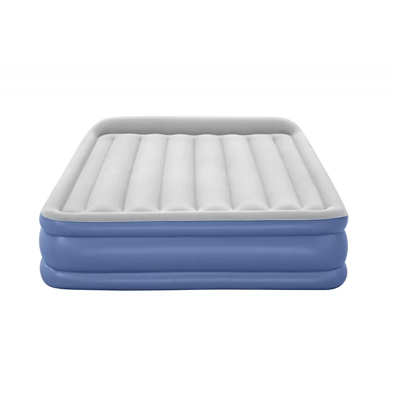 Bestway Tritech Cama hinchable Queen con bomba AC integrada y recubrimiento antimicrobiano 2,03 m x 1,52 m x 46 cm