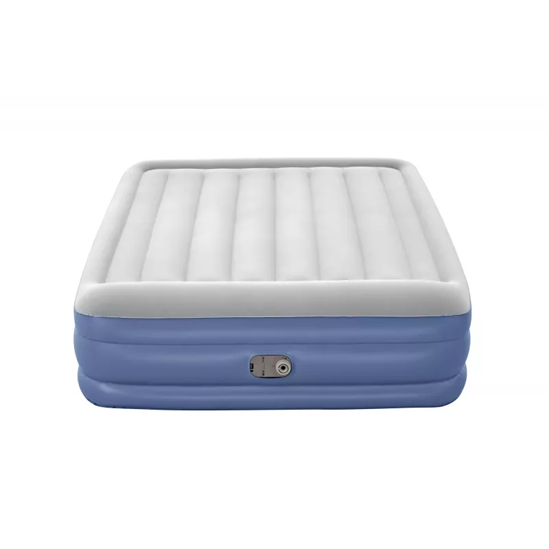 Bestway Tritech Cama hinchable Queen con bomba AC integrada y recubrimiento antimicrobiano 2,03 m x 1,52 m x 46 cm