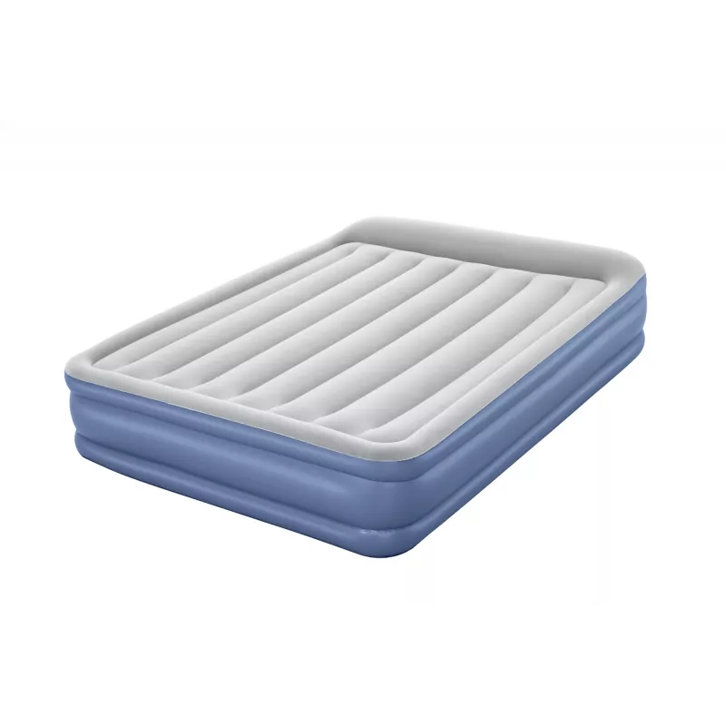 Bestway Tritech Cama hinchable Queen con bomba AC integrada y recubrimiento antimicrobiano 2,03 m x 1,52 m x 46 cm