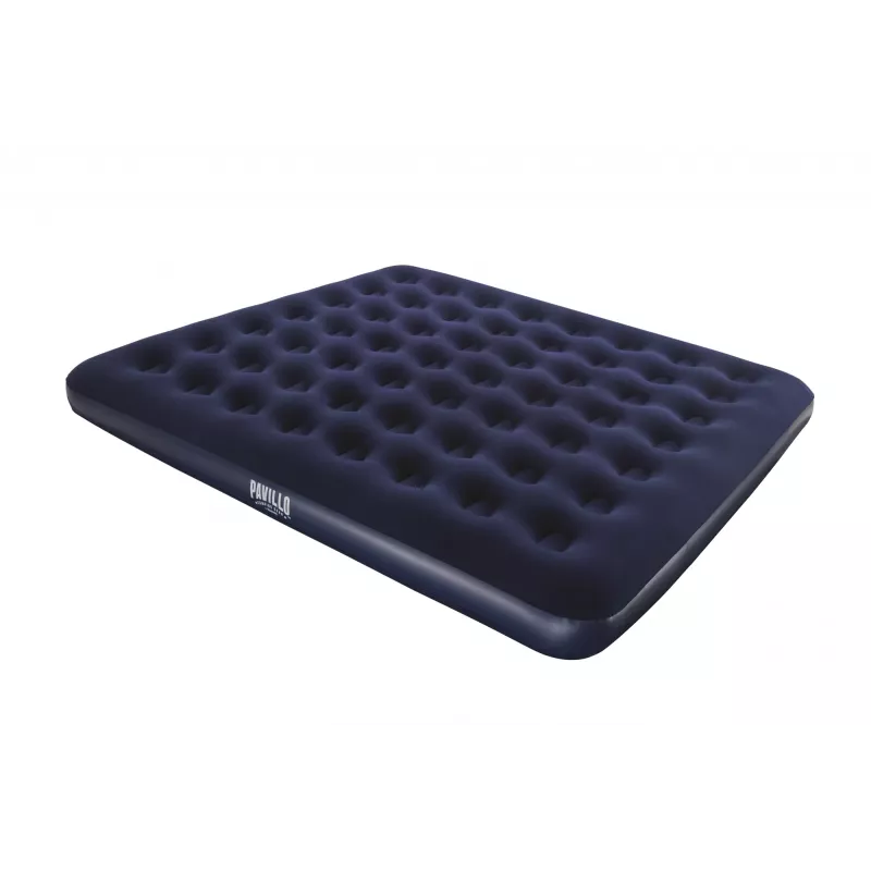 Bestway Flocked Airbed – King – 2,03 m x 1,83 m x 22 cm, Colchón doble